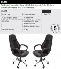 CL410 Chair Range And Specifications
